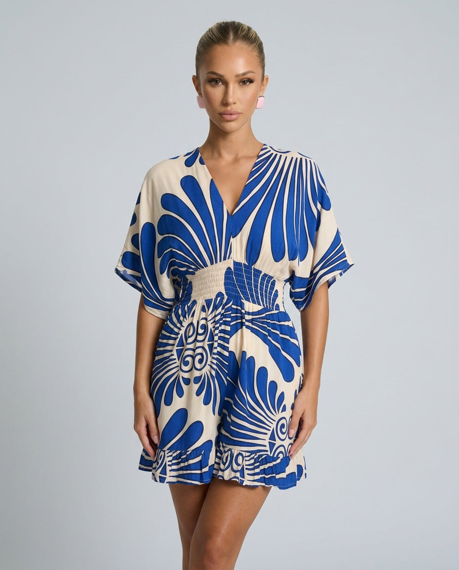Marlowe | Botanical Print Casual Jumpsuit