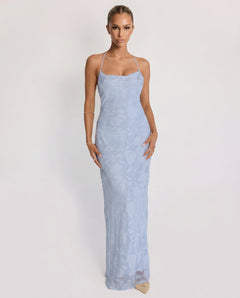Celena | Burnout Floral Maxi Dress