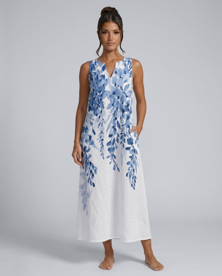 Riley | Breezy White Summer Maxi Dress
