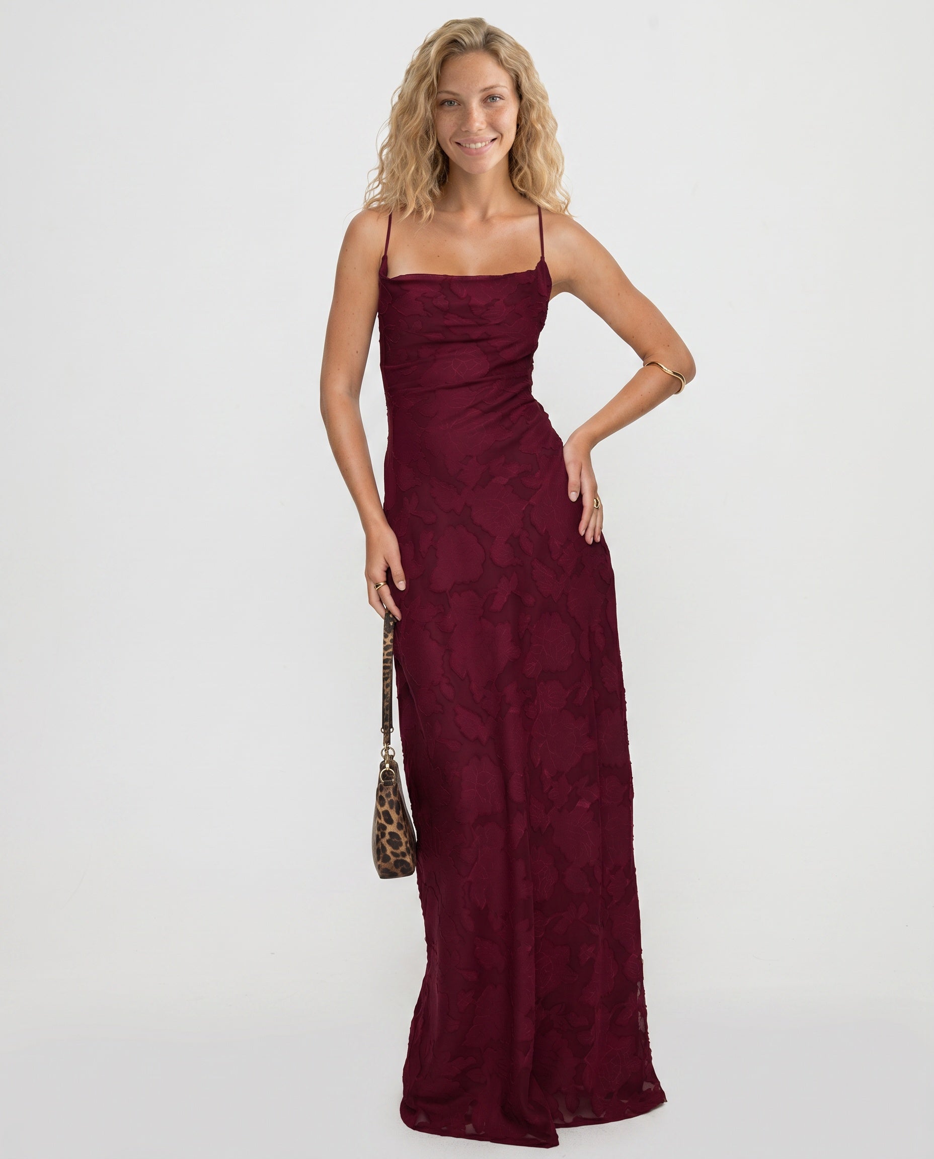 Vivienne | Burnout Petite Maxi Dress