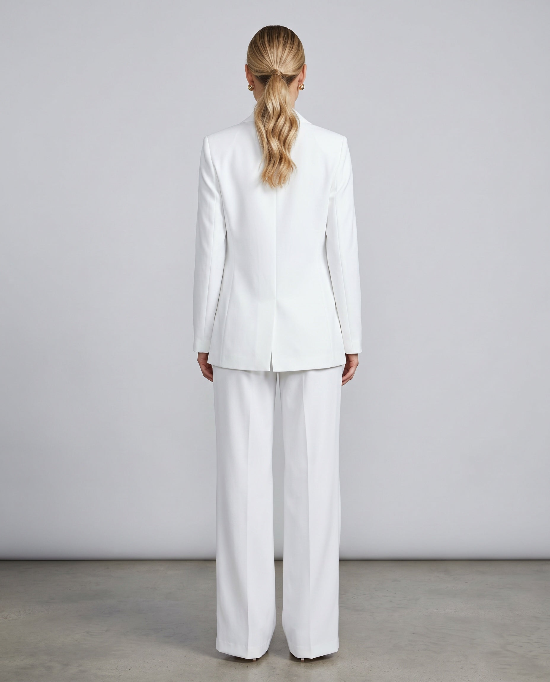 Ravelle | Longline Tailored Wide-Leg Trouser Suit