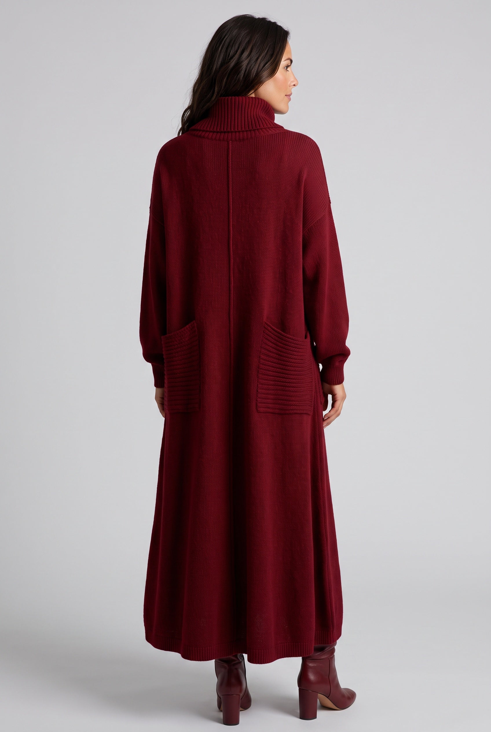 Vera | Knitted High Neck Maxi Dress