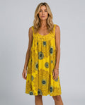 Stella | Relaxed Lace-Trim Printed Midi Dress