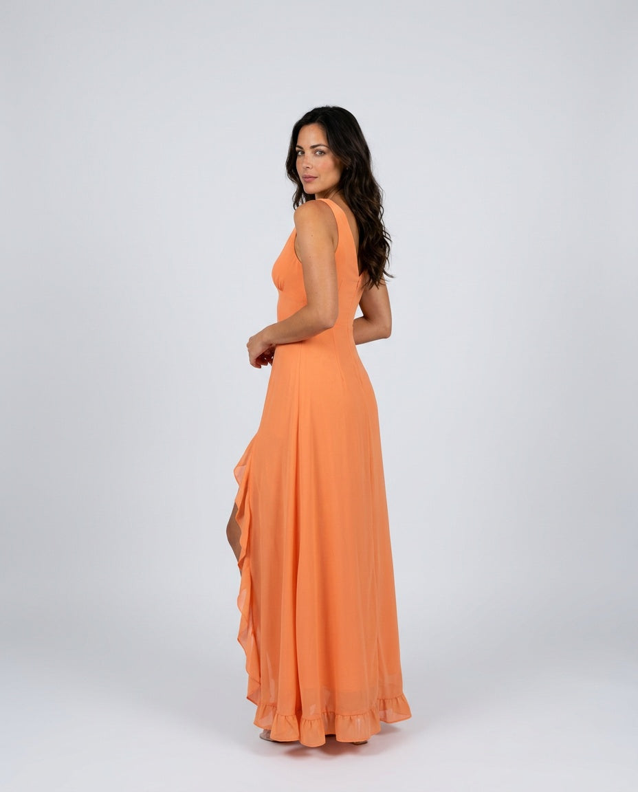 Isolde | Sleeveless Side Slit Maxi Dress