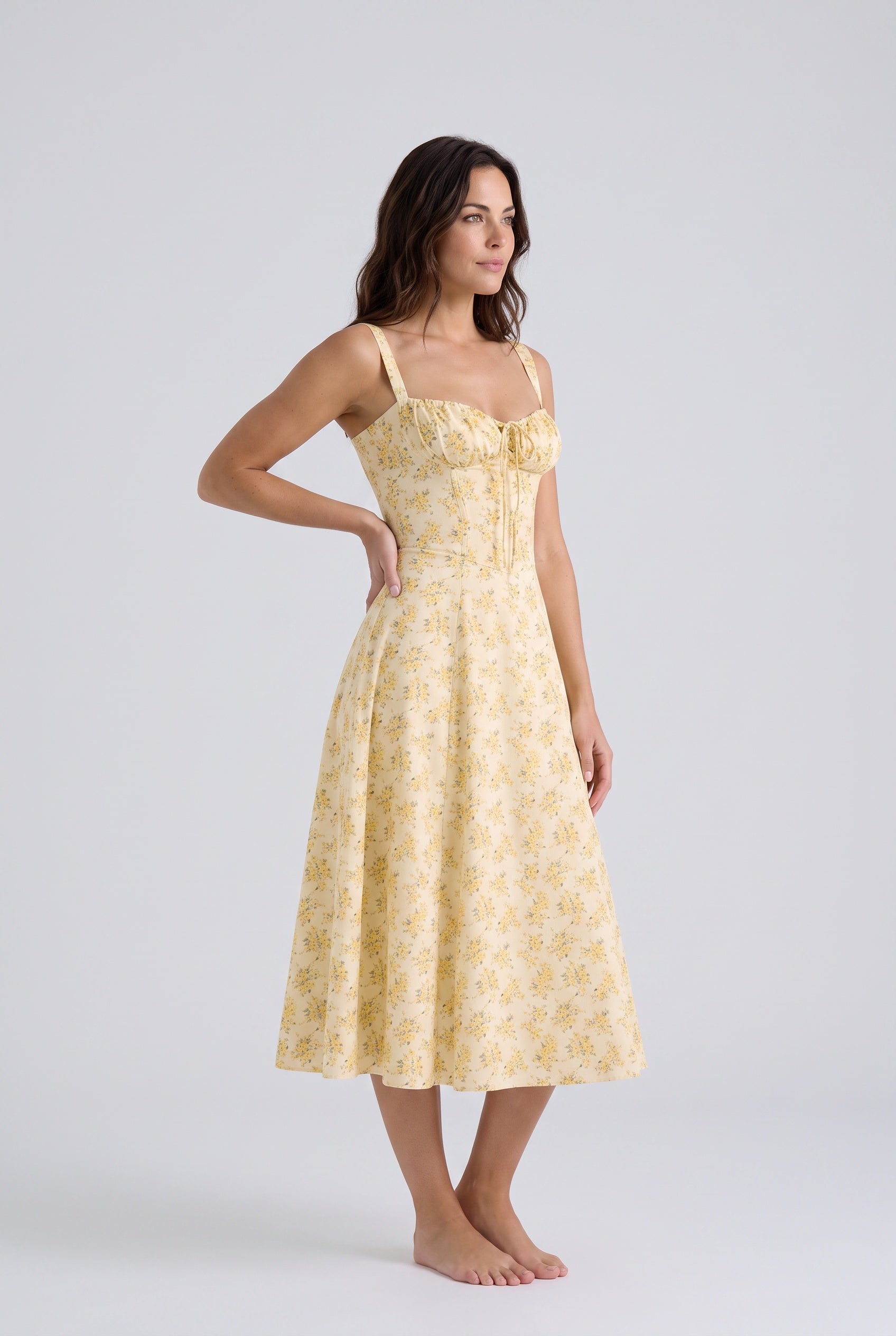 Savannah | Floral A-Line Summer Midi Dress