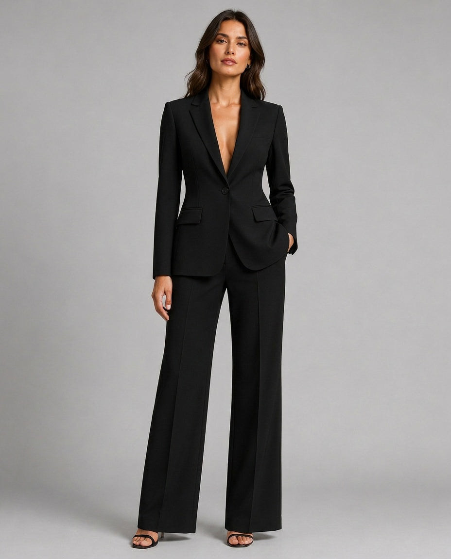 Savannah | Tailored Wide-Leg Blazer & Trouser Co-ord Set