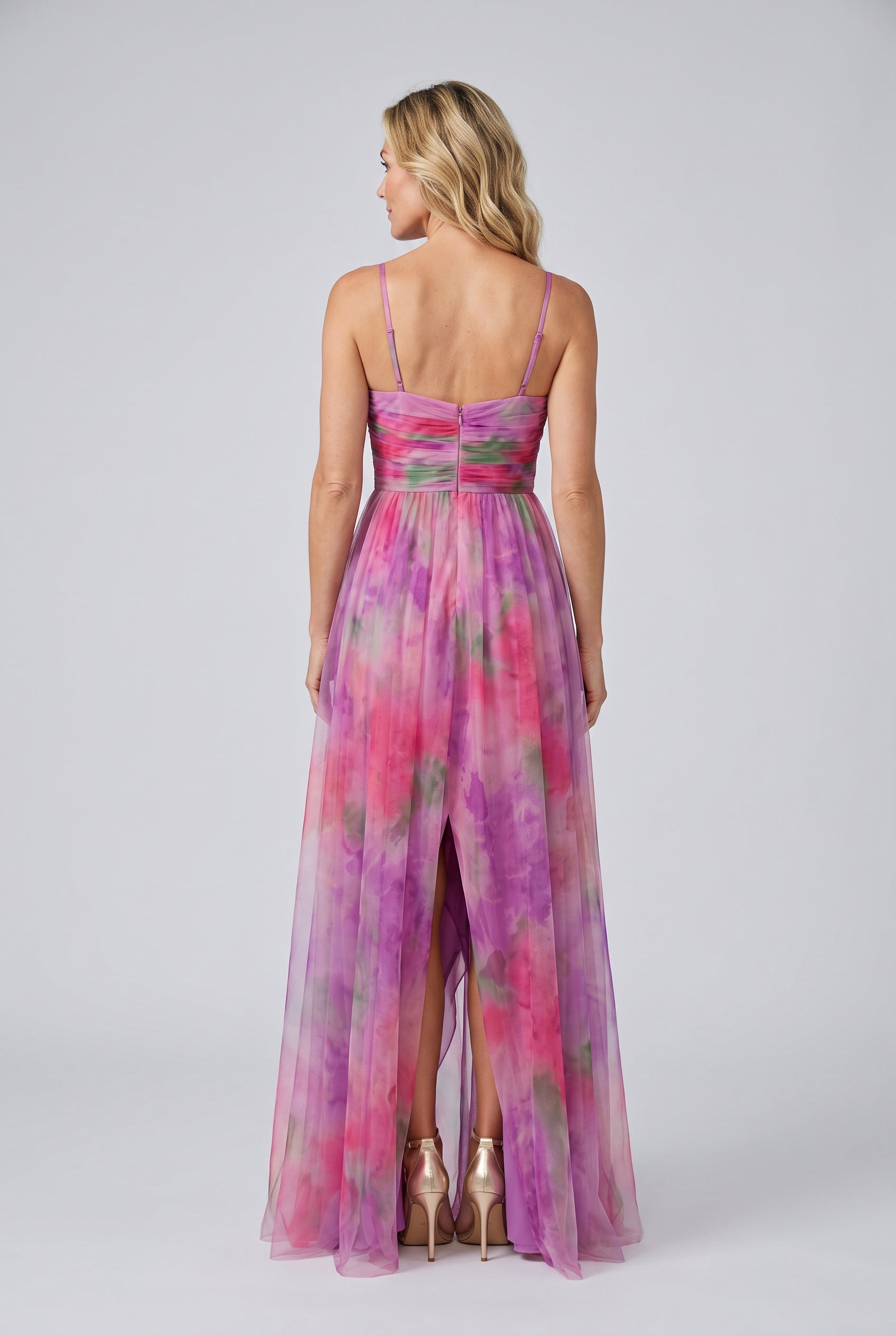 Iris | Watercolour Print Relaxed Maxi Dress