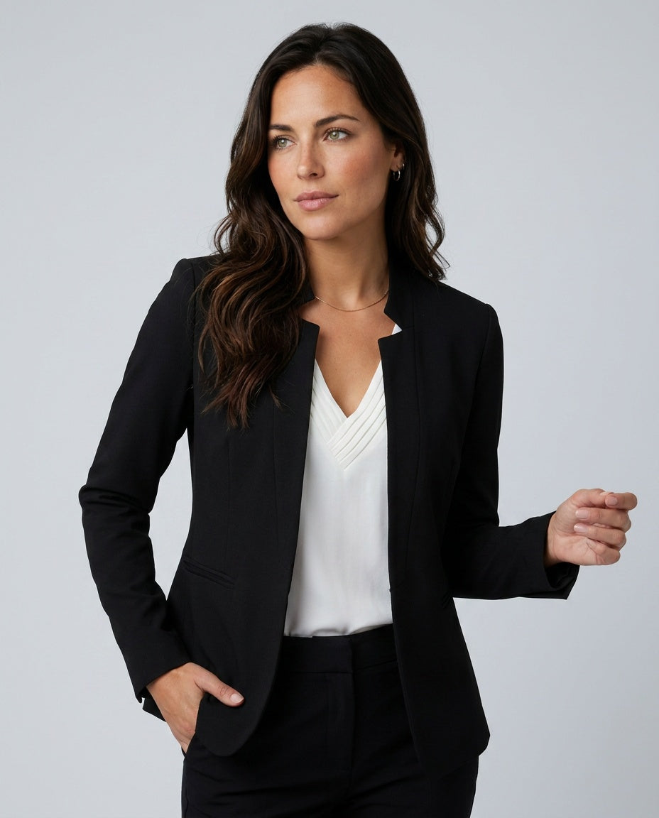 Cleo | Longline Open Front Blazer