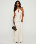 Limosina | Halter Neck Wedding Guest Maxi Dress