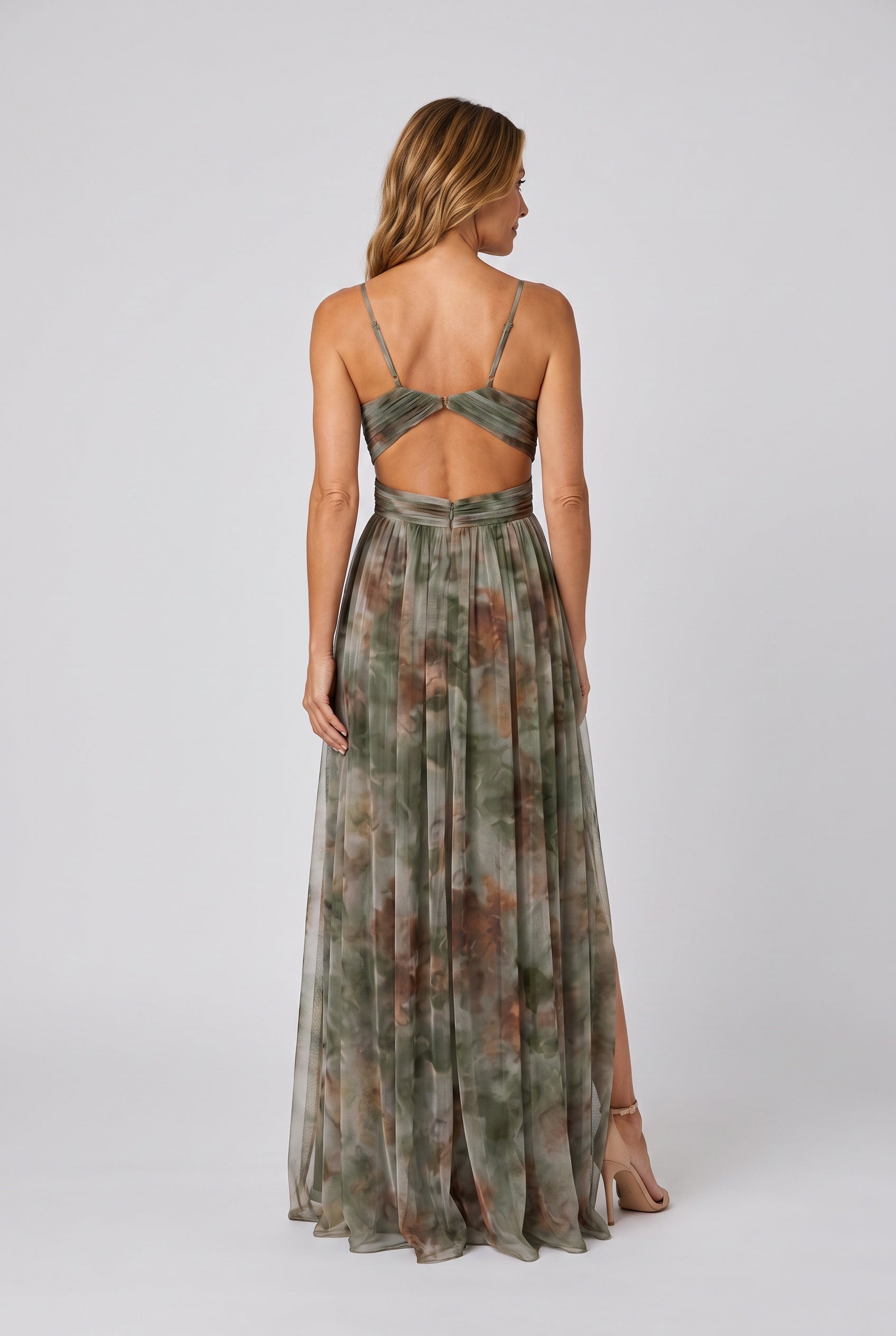 Iris | Watercolour Print Relaxed Maxi Dress