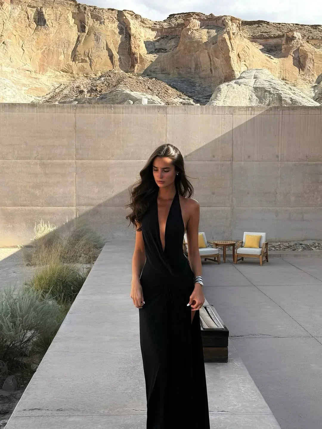 Anais | Open Back Summer Maxi Dress