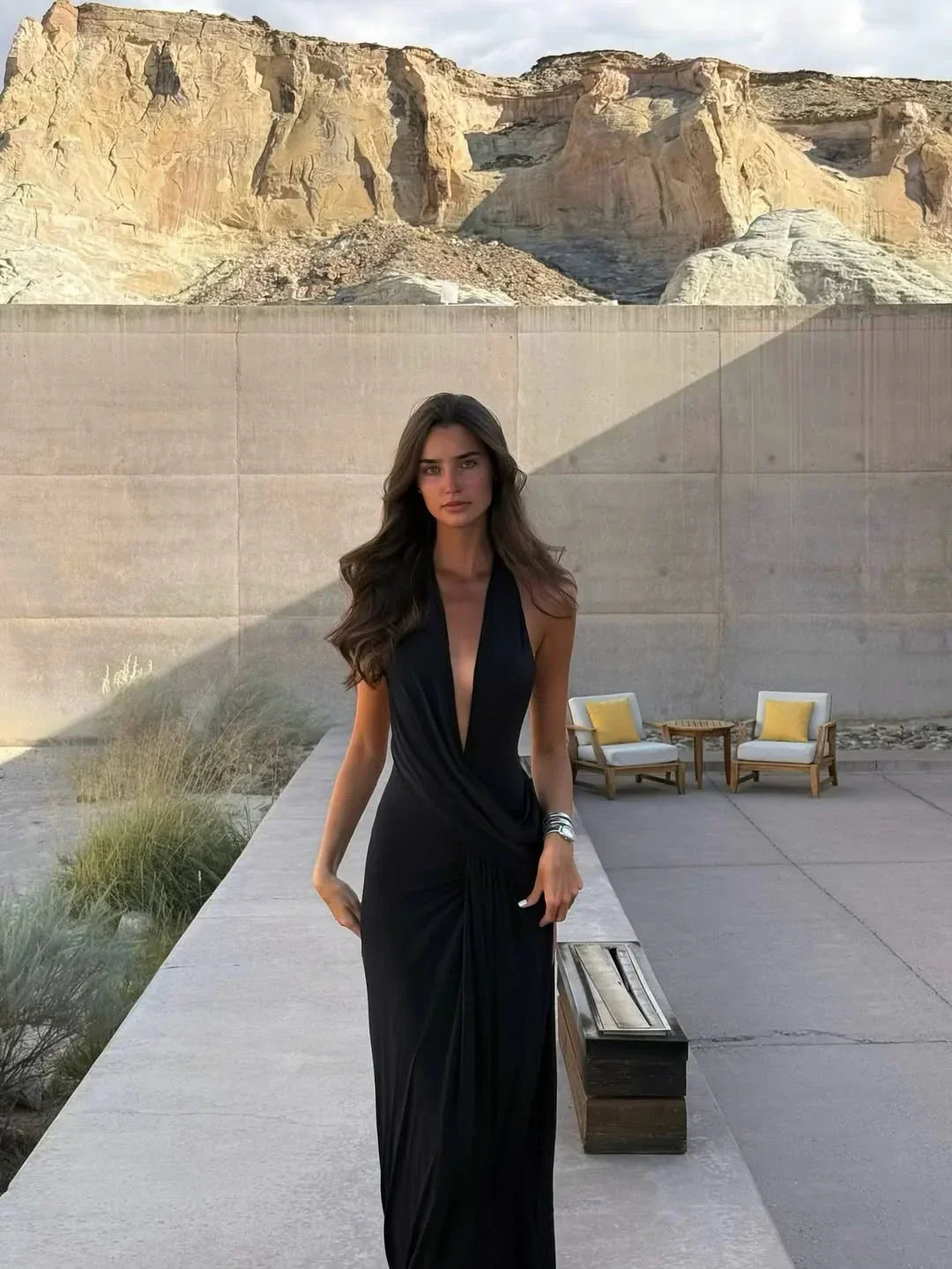Anais | Open Back Summer Maxi Dress