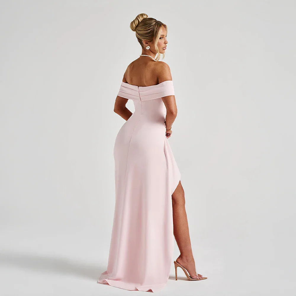 Ivy | Off-Shoulder Side Slit Maxi Dress