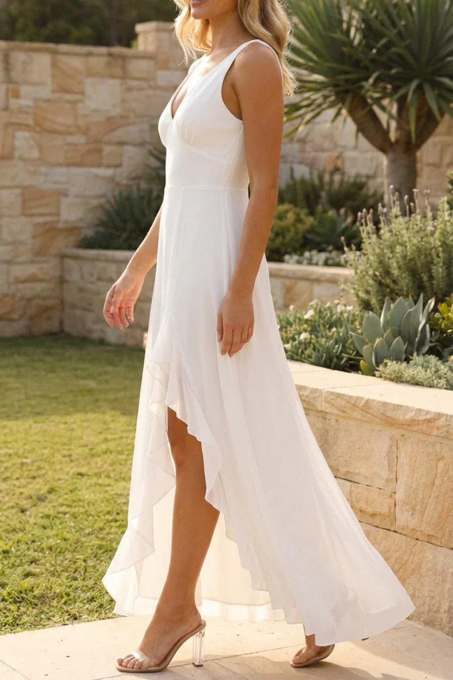 Isolde | Sleeveless Side Slit Maxi Dress