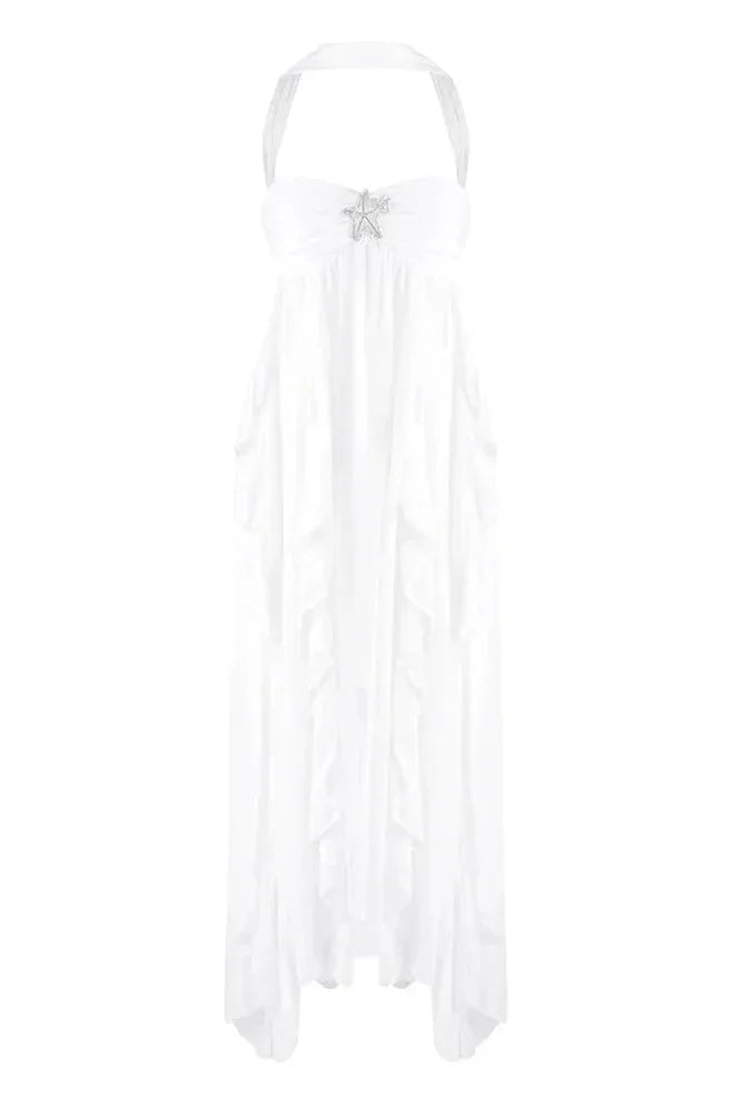 Ada | Ruffled Wedding Guest Maxi Dress