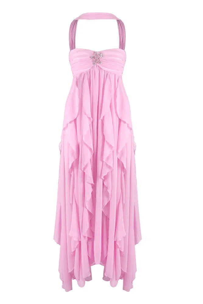 Ada | Ruffled Wedding Guest Maxi Dress