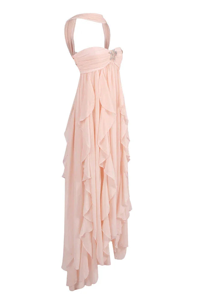 Ada | Ruffled Wedding Guest Maxi Dress