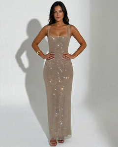 Quinn | Sequin Sleeveless Maxi Dress