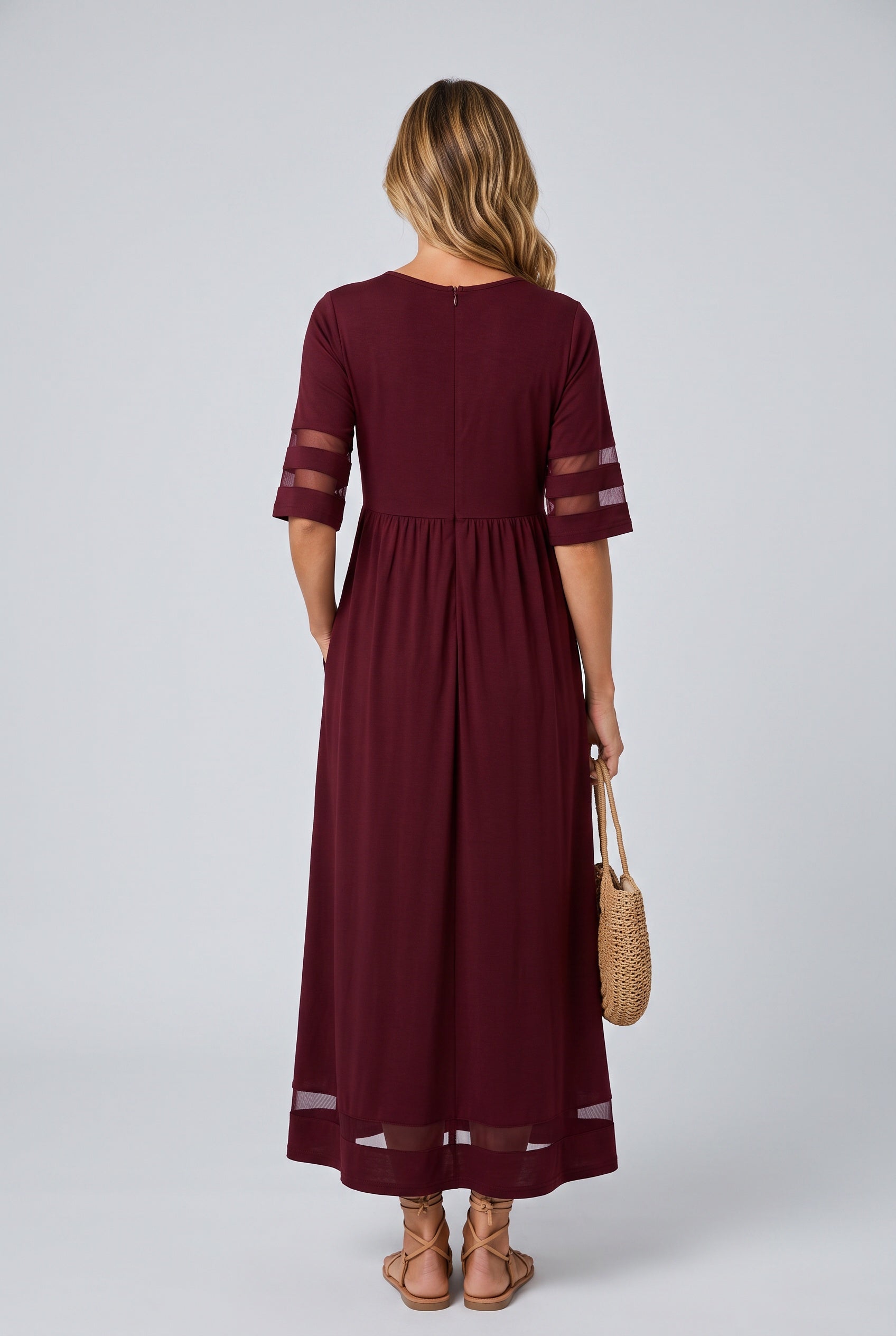 Talia | Round Neck Relaxed Maxi Dress