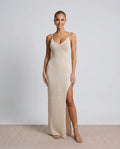 Flora | Openwork Spaghetti Strap Maxi Dress