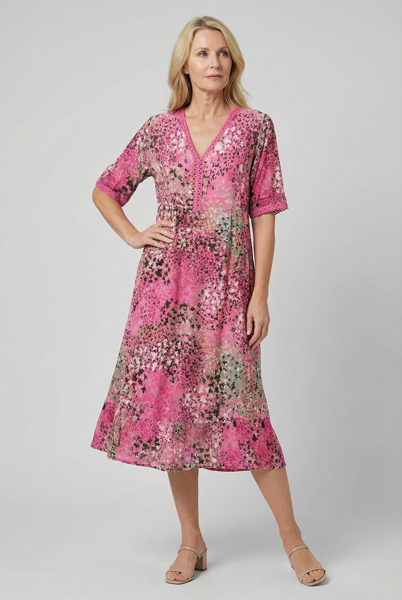 Marigold | Relaxed Floral Midi with Pockets