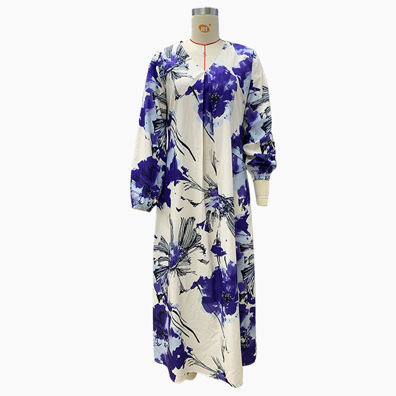 Lyra | V-Neck Elegant Maxi Dress