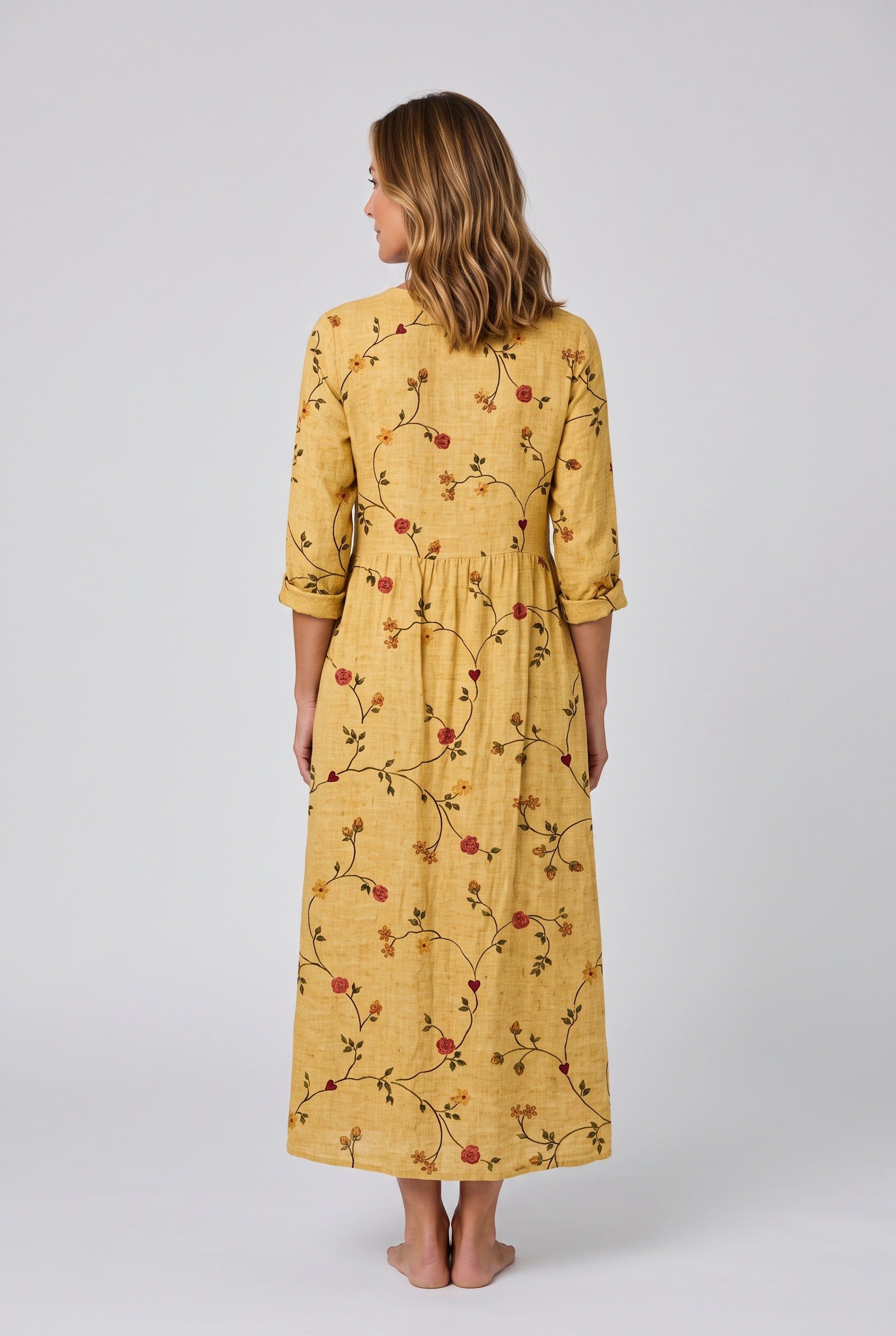 Isolde | Floral V-Neck Maxi Dress