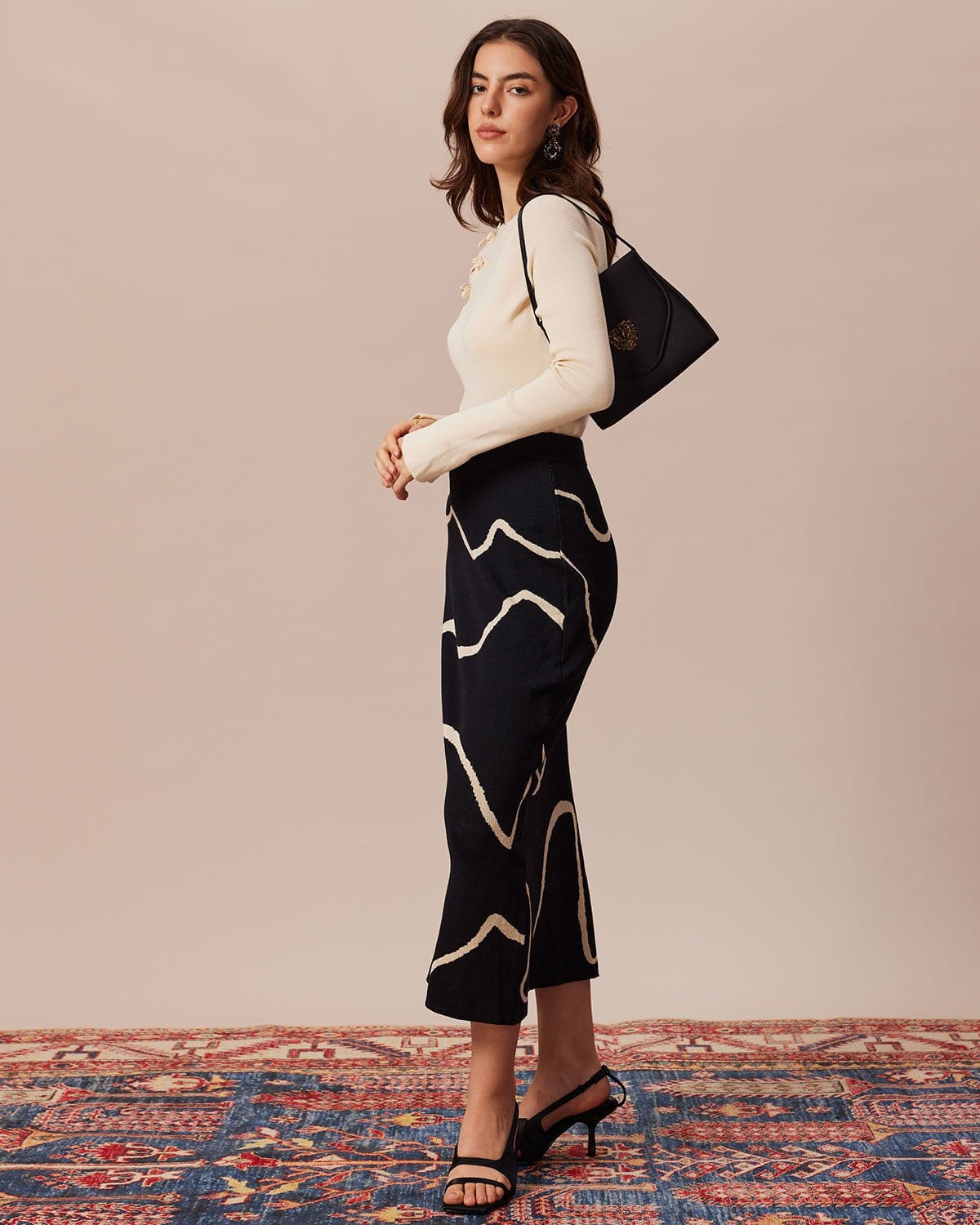 Wren | Ribbed Cut-Out Bowknot Knit Top