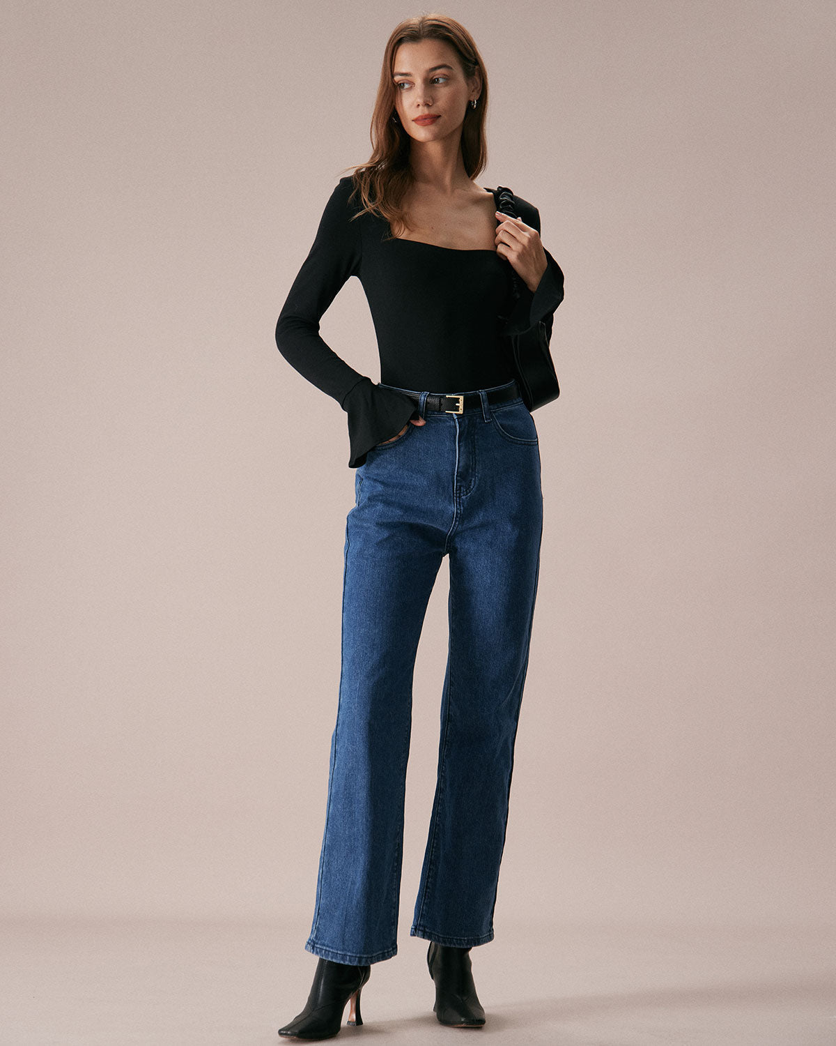 Aurelia | Square Neck Flare Sleeve Top