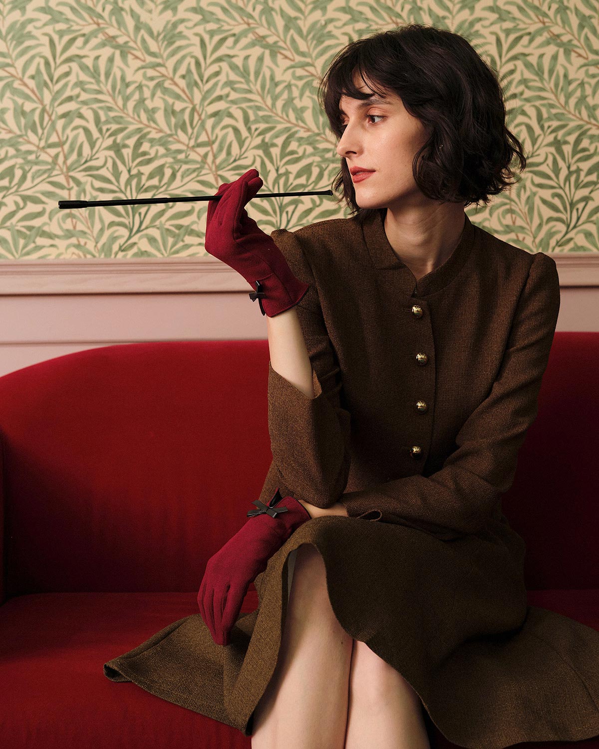 Ottoline | Retro Single-Breasted Tweed Jacket