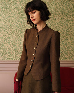 Ottoline | Retro Single-Breasted Tweed Jacket