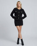 Freya | Argyle Knit Cardigan & Mini Skirt Set