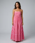 Elin | Striped Strappy Summer Maxi Dress
