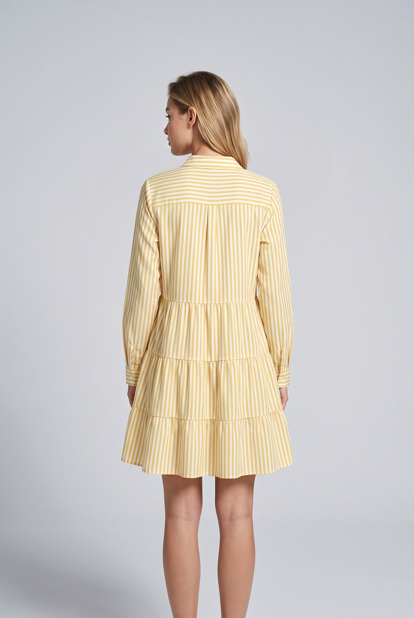 Suri | Striped Button Front Mini Dress