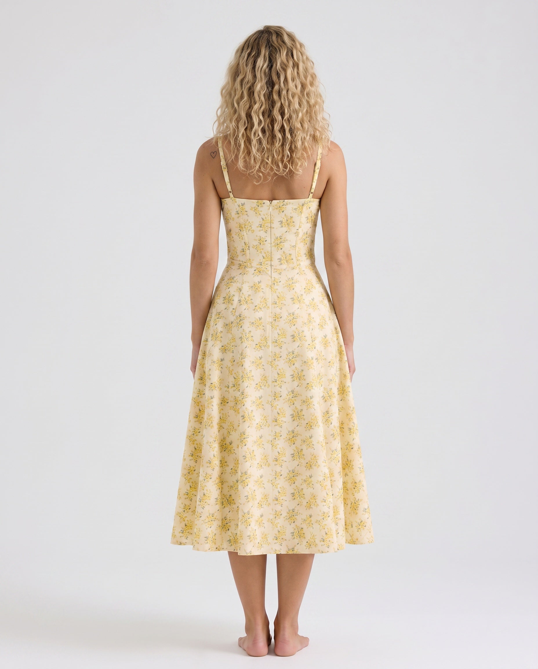 Orla | Floral A-Line Summer Midi Dress