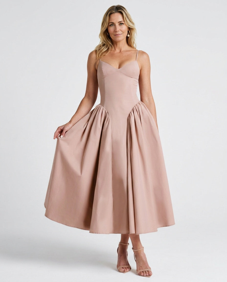 Juliette | Ruched Bodycon Midi Dress