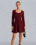 Xenia | A-Line Knit Midi Dress