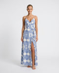Camille | Spaghetti Strap Front Slit Maxi Dress