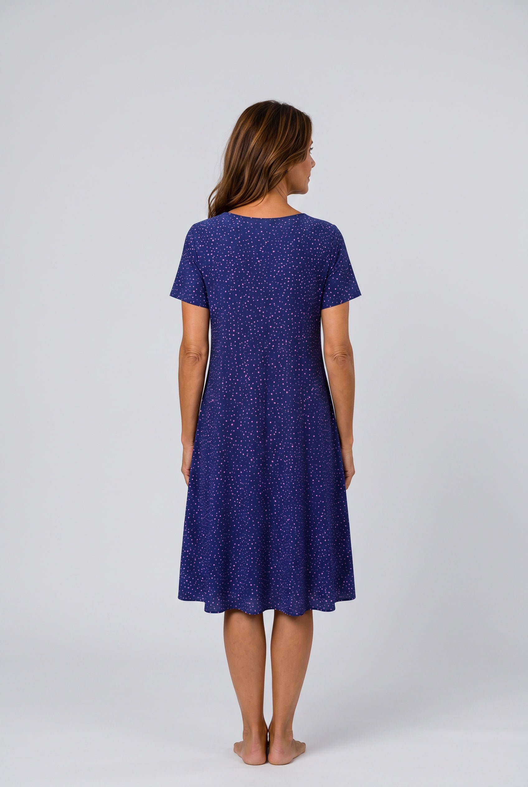 Priya | V-Neck Short Sleeve Midi Dress