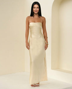 Astlee | Satin-Look Wedding Guest Maxi Dress