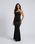 Valentina | Metallic Mermaid Maxi Dress