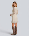 Anouk | Lace Bell Sleeve Mini Dress