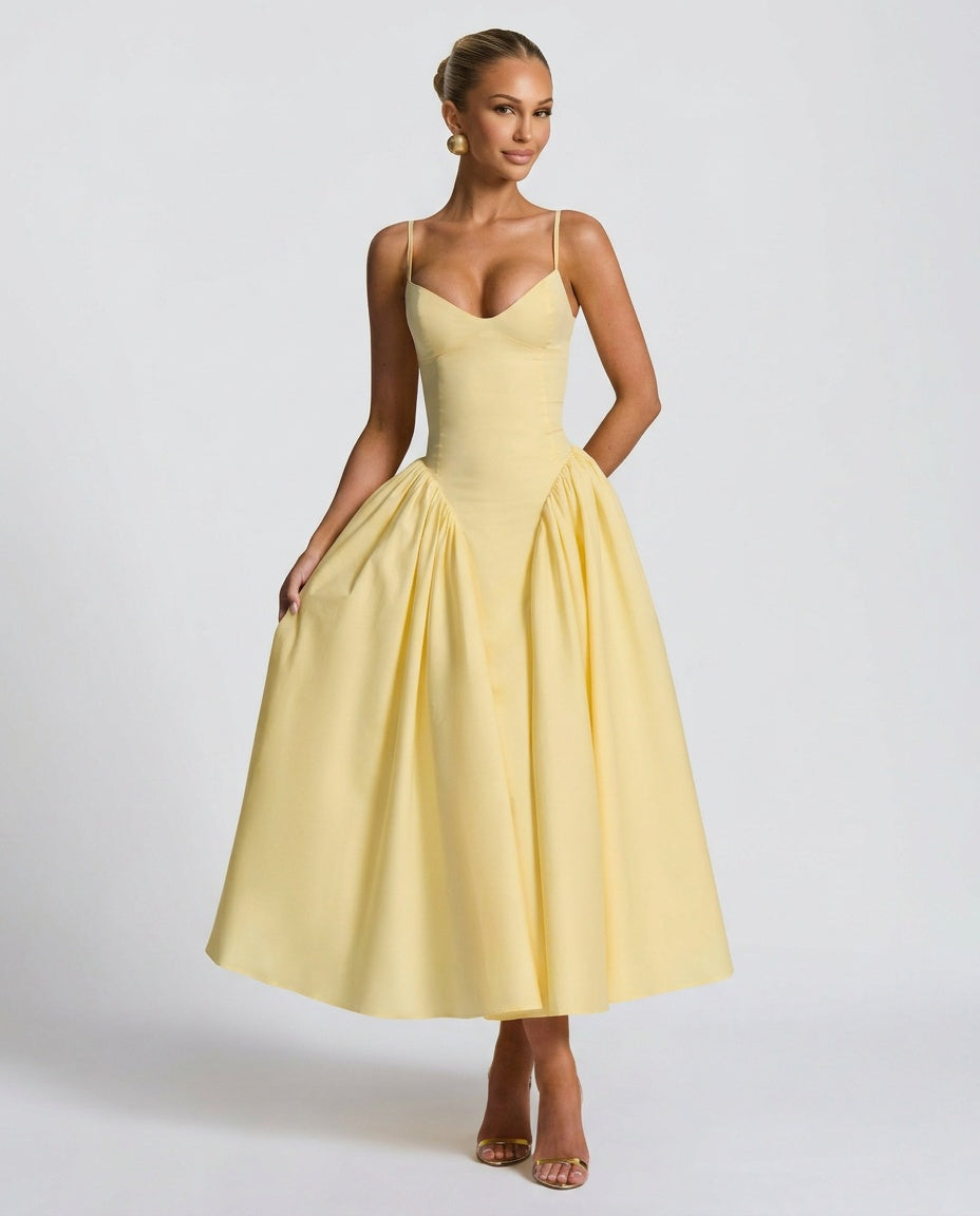 Juliette | Ruched Bodycon Midi Dress
