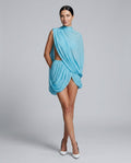 Imogen | Jersey Top & Mesh Halter Neck Mini Dress Set