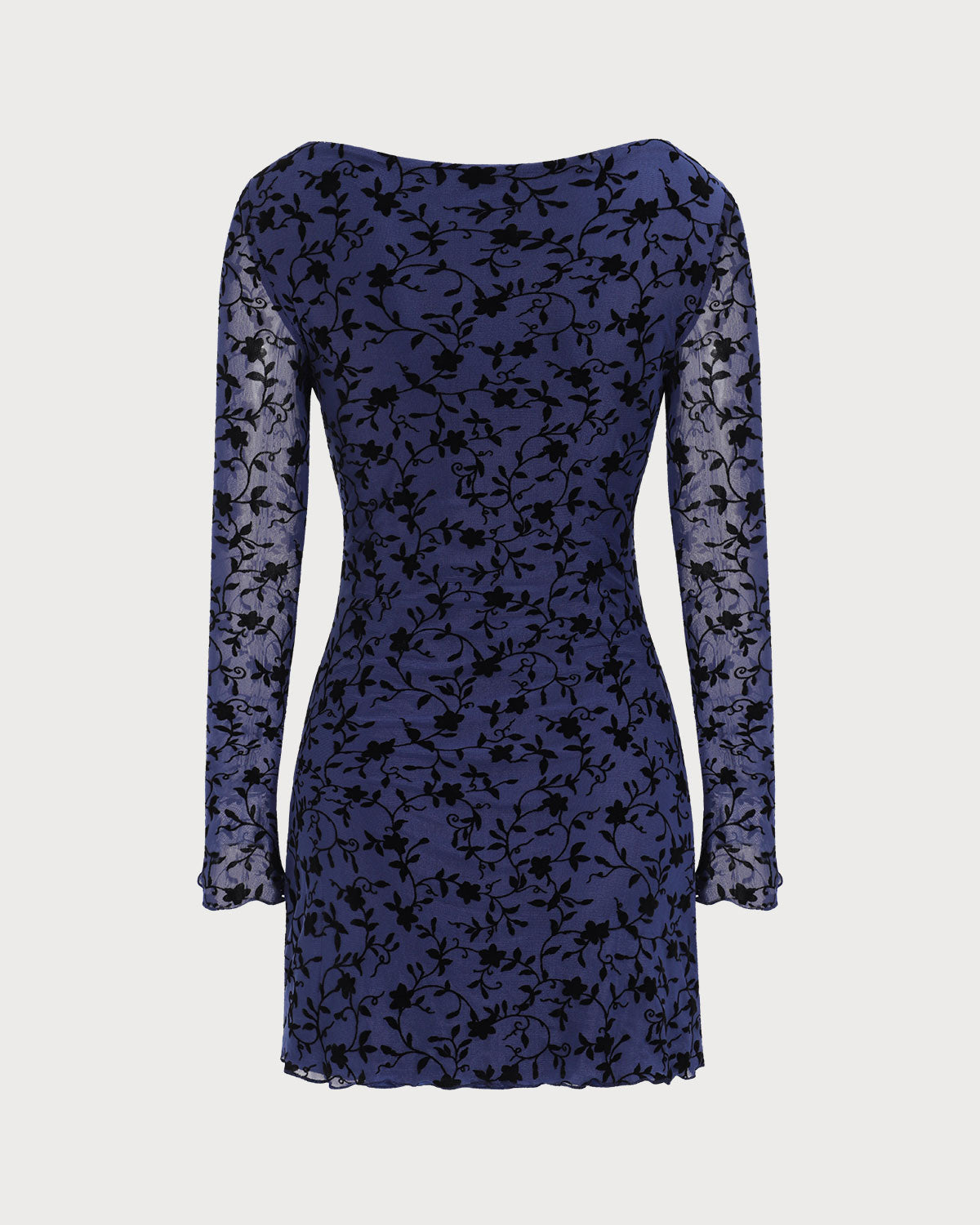 Tessa | See-Through Long Sleeve Mini Dress