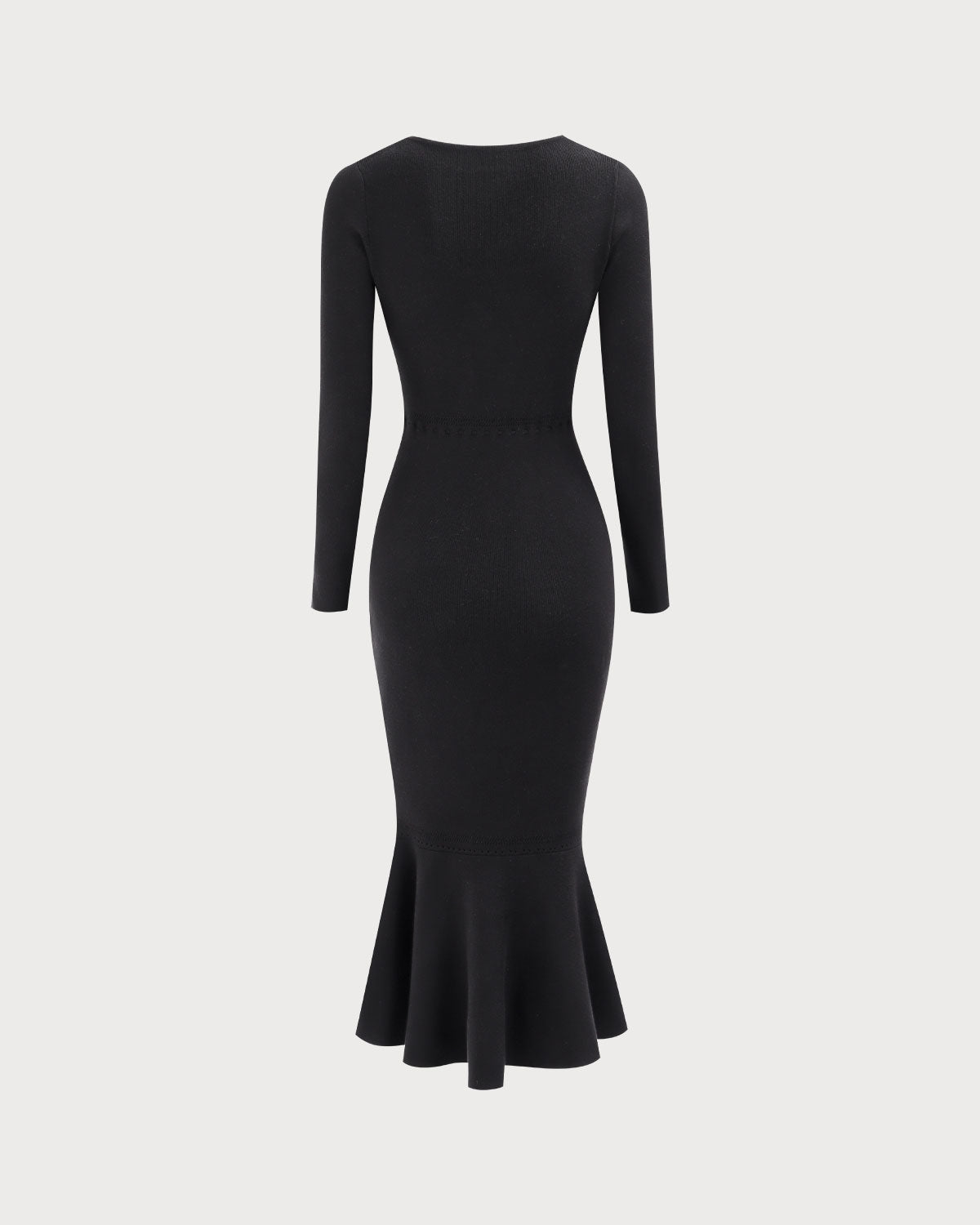 Cleona | Square Neck Mermaid Sweater Maxi Dress