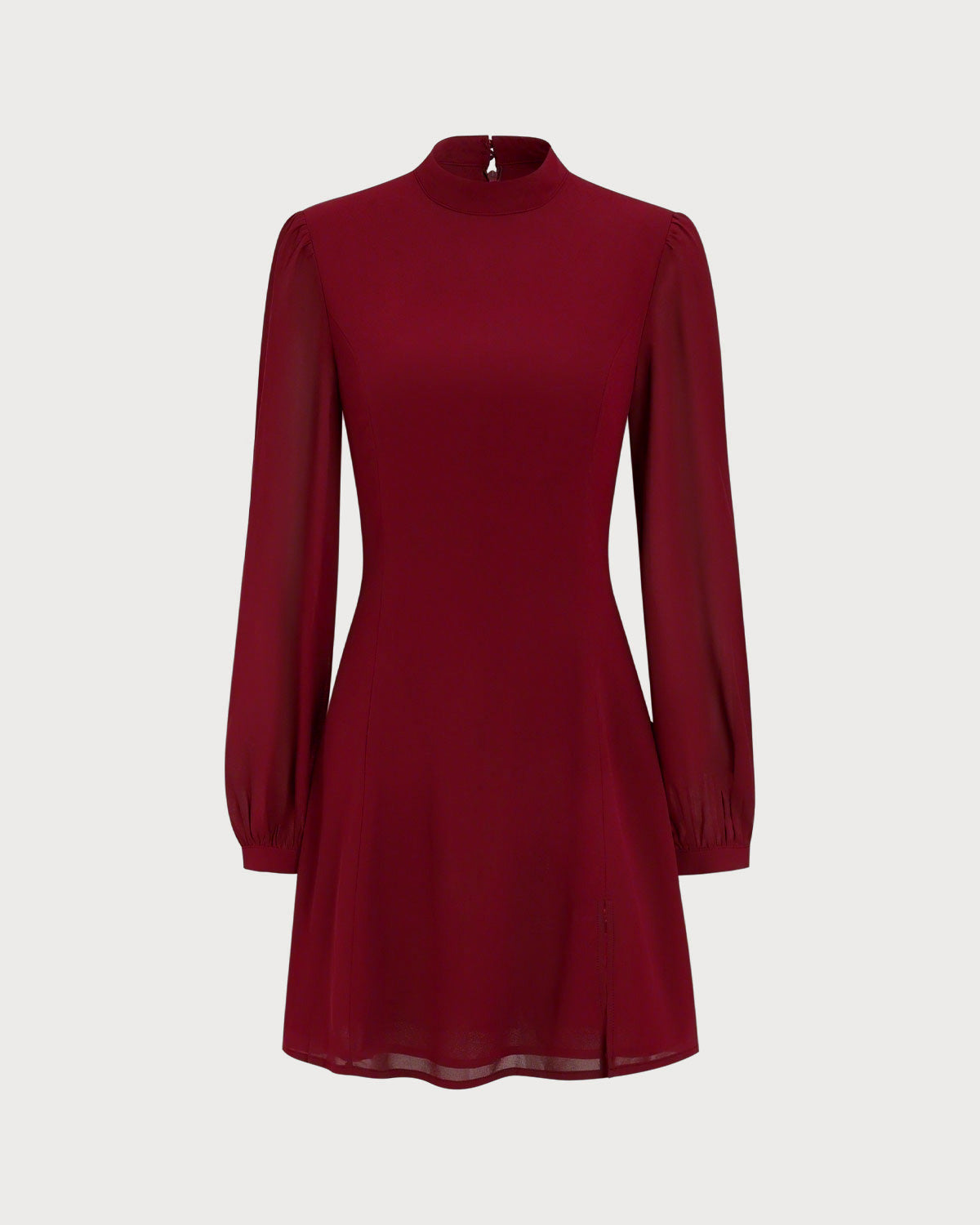 Remy | Mock Neck See-Through Mini Dress