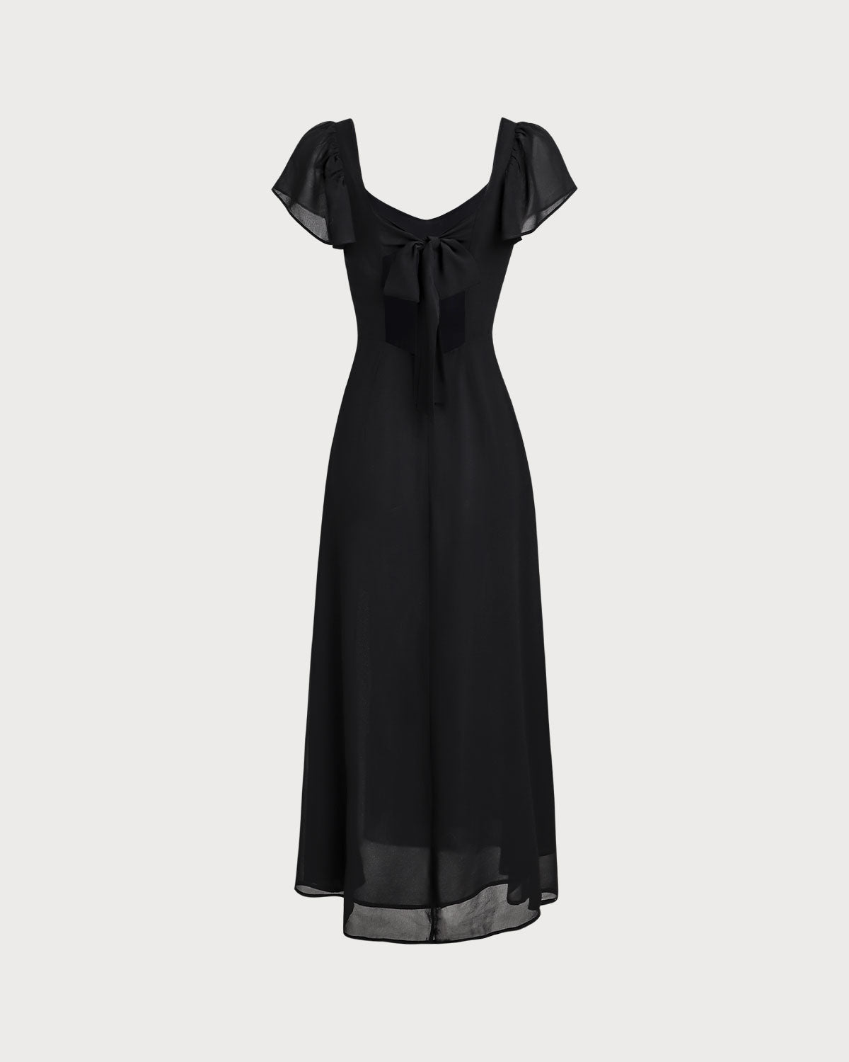 Greta | Sweetheart Neck Chiffon Maxi Dress