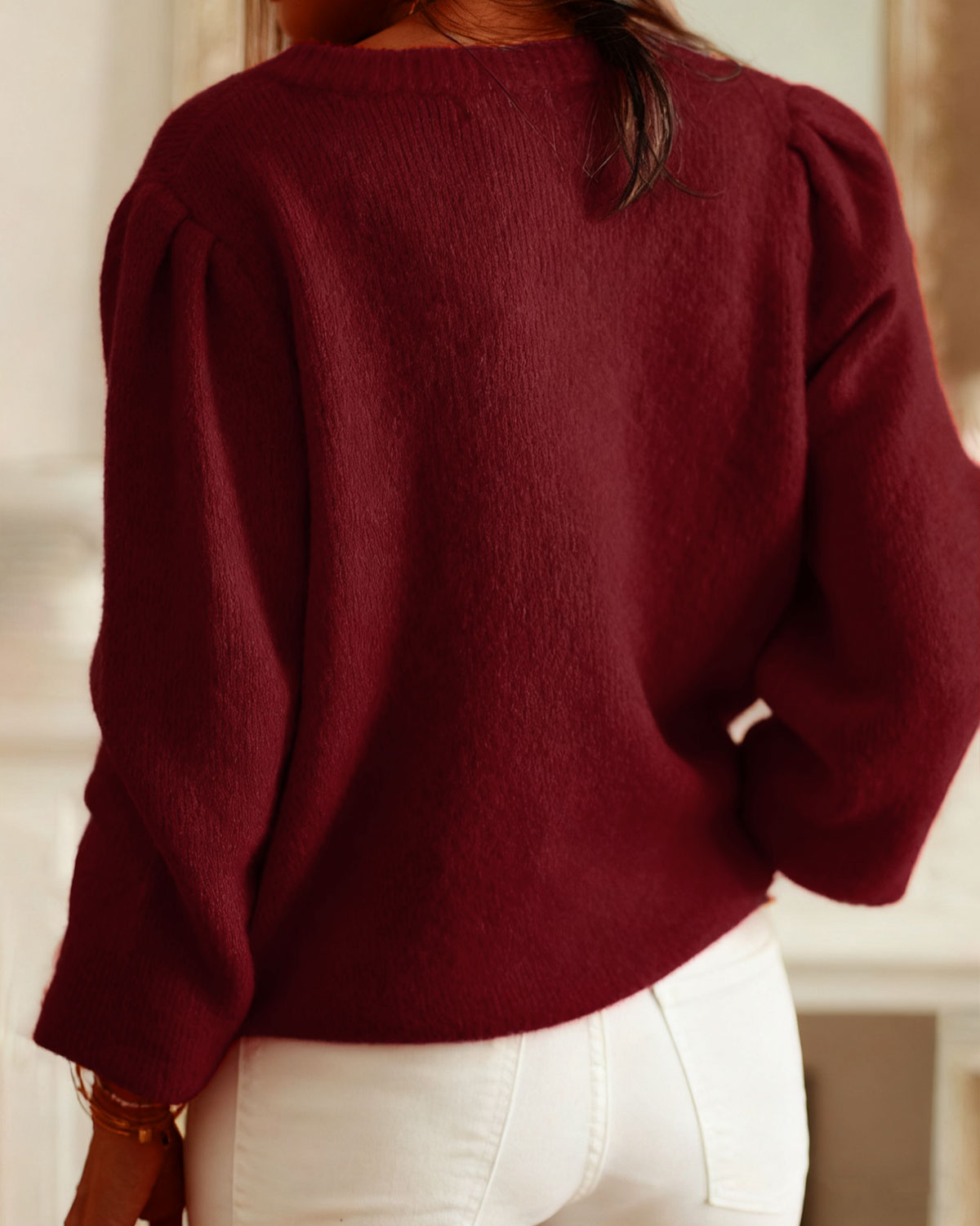 Zara | Round Neck Casual Knit Cardigan