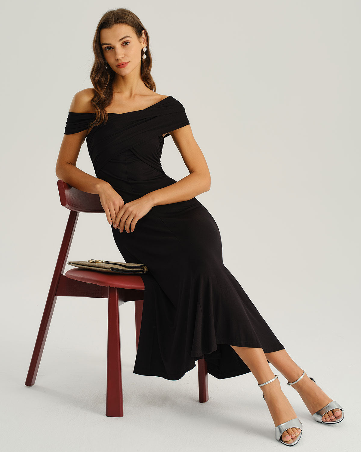 Zara | Sleeveless One-Shoulder A-Line Midi Dress